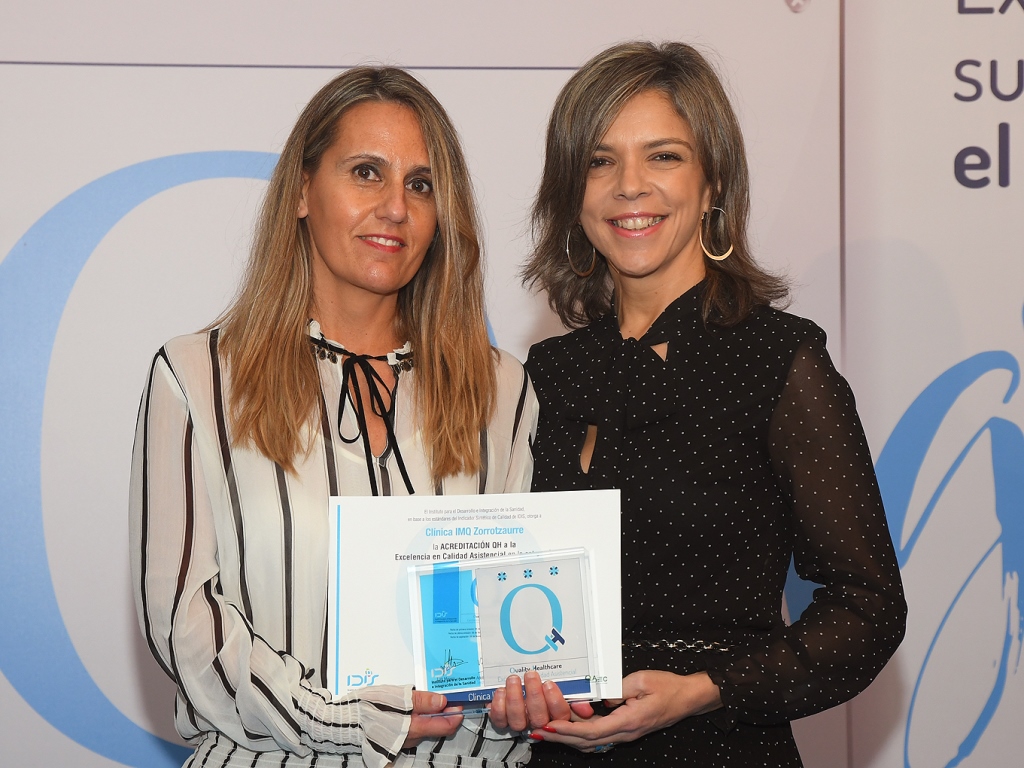 La clínica IMQ Zorrotzaurre, único centro sanitario de Euskadi con la tercera estrella QH de calidad asistencial