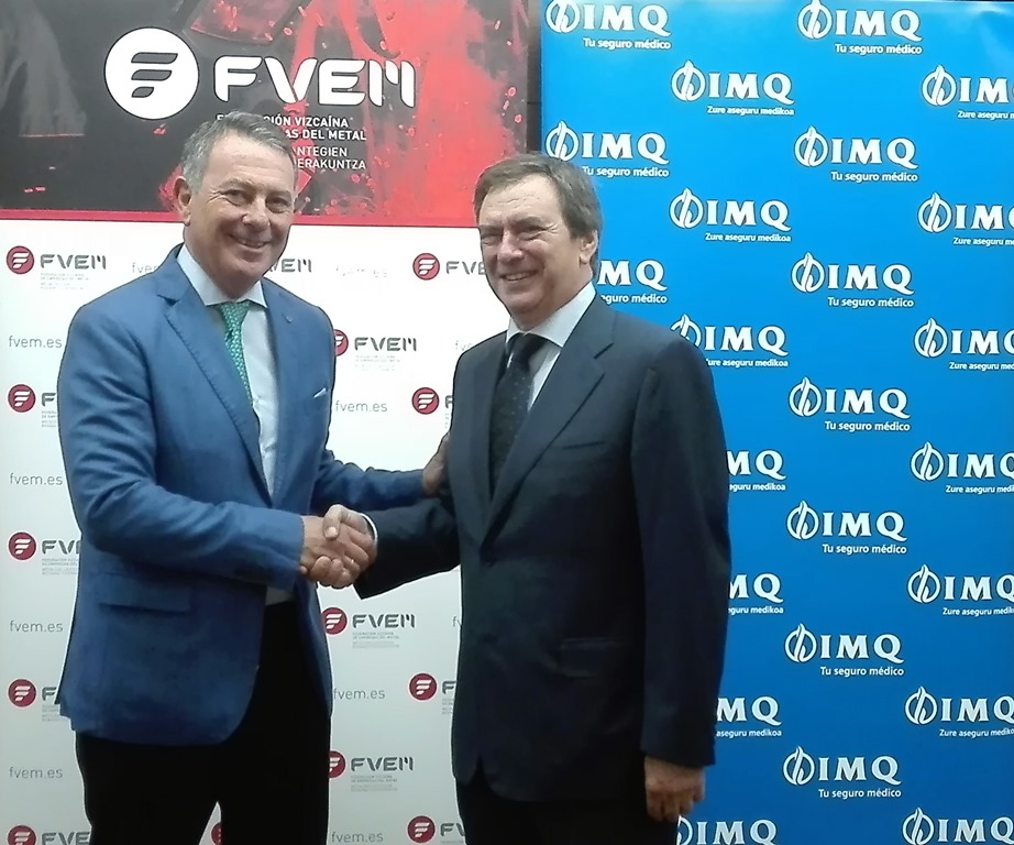 IMQ y FVEM suscriben un nuevo convenio de  colaboración para potenciar el aseguramiento  sanitario entre las empresas del metal vizcaíno